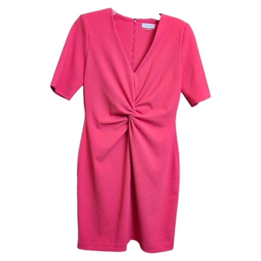 Elegant Pink Short Sleeve Dress
